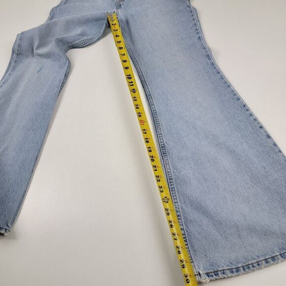 Vintage 90s Levi’s Silver‎ Tab Bellbottom Flare Light Wash Jeans Sz 5 (27x30.5) - Picture 11 of 15